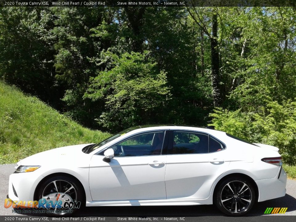 2020 Toyota Camry XSE Wind Chill Pearl / Cockpit Red Photo #1