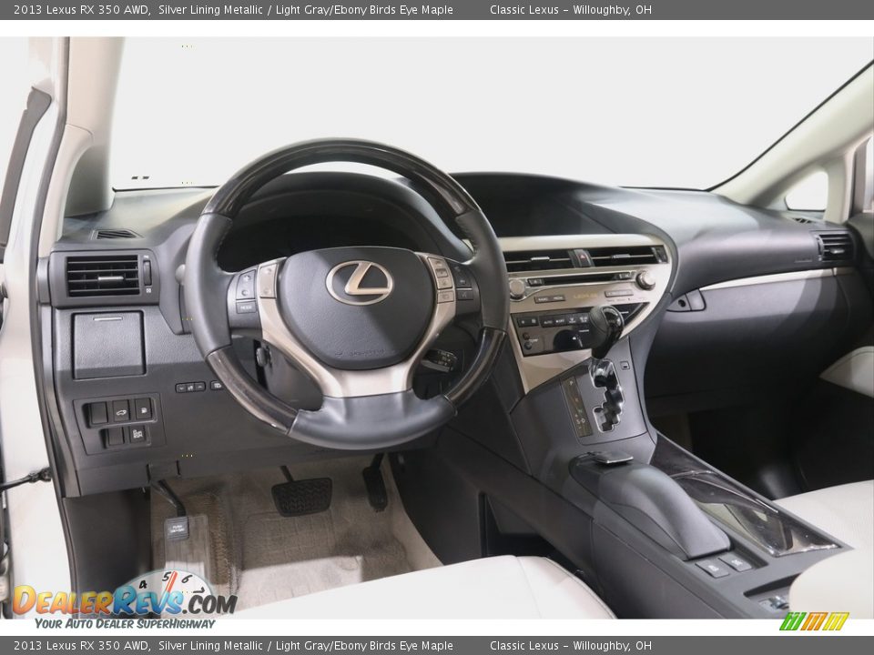 2013 Lexus RX 350 AWD Silver Lining Metallic / Light Gray/Ebony Birds Eye Maple Photo #6