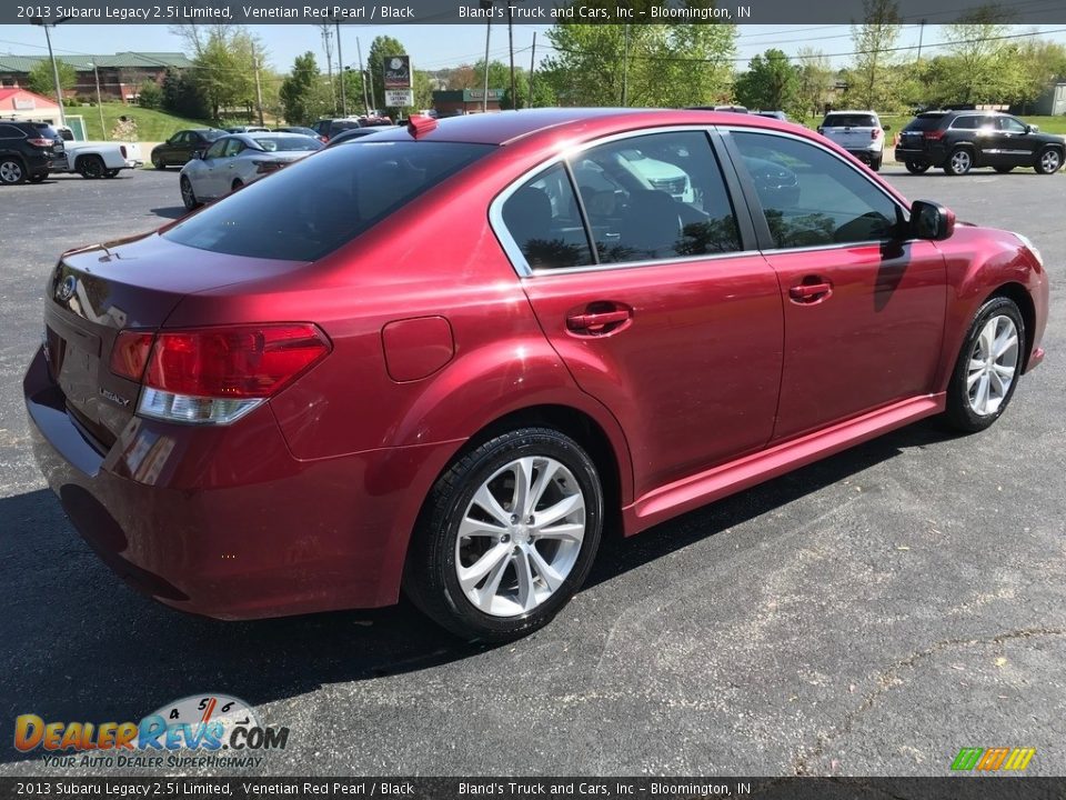 2013 Subaru Legacy 2.5i Limited Venetian Red Pearl / Black Photo #6