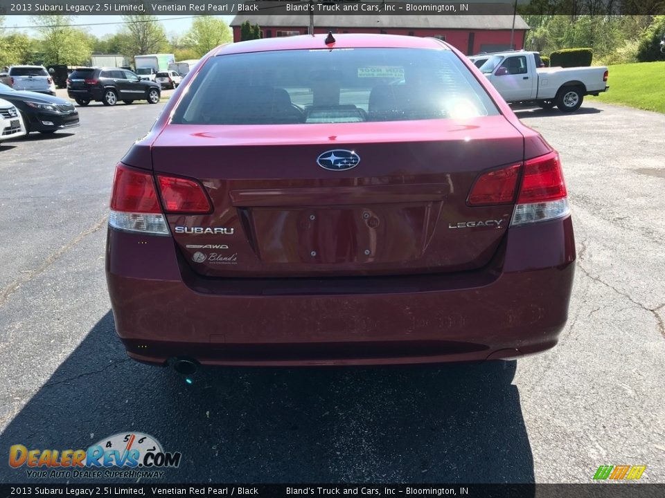 2013 Subaru Legacy 2.5i Limited Venetian Red Pearl / Black Photo #7