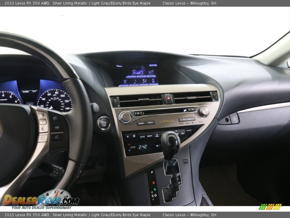 2013 Lexus RX 350 AWD Silver Lining Metallic / Light Gray/Ebony Birds Eye Maple Photo #9