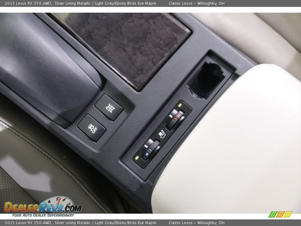 2013 Lexus RX 350 AWD Silver Lining Metallic / Light Gray/Ebony Birds Eye Maple Photo #13