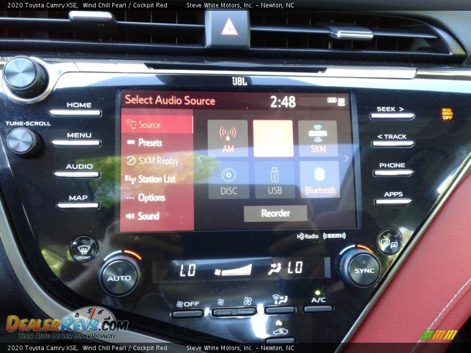 2020 Toyota Camry XSE Wind Chill Pearl / Cockpit Red Photo #23