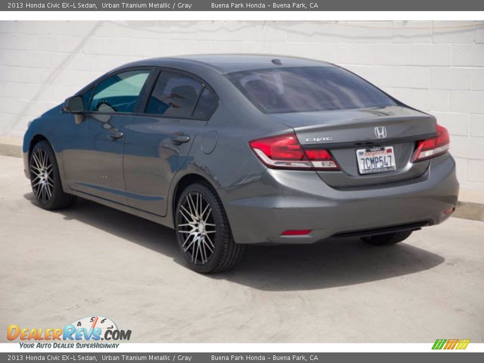 2013 Honda Civic EX-L Sedan Urban Titanium Metallic / Gray Photo #2