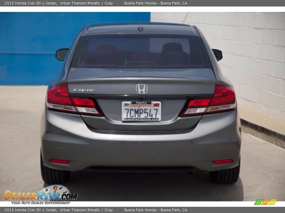 2013 Honda Civic EX-L Sedan Urban Titanium Metallic / Gray Photo #9