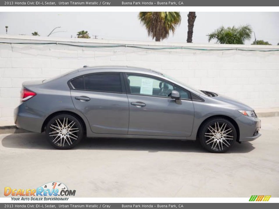 2013 Honda Civic EX-L Sedan Urban Titanium Metallic / Gray Photo #12