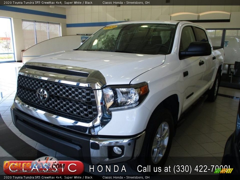 2020 Toyota Tundra SR5 CrewMax 4x4 Super White / Black Photo #1
