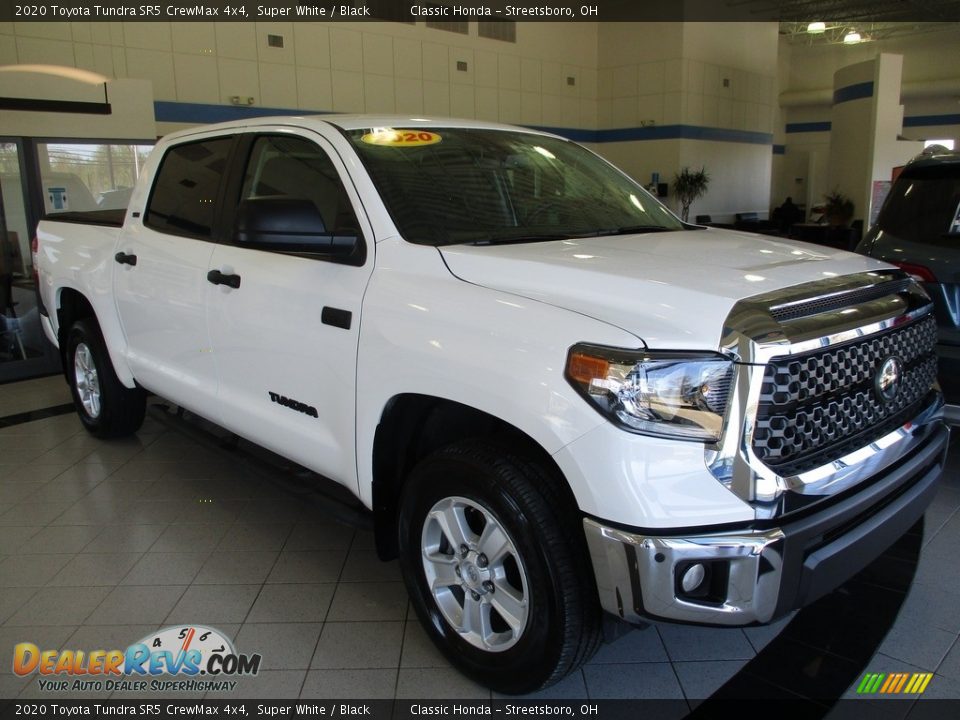 2020 Toyota Tundra SR5 CrewMax 4x4 Super White / Black Photo #3