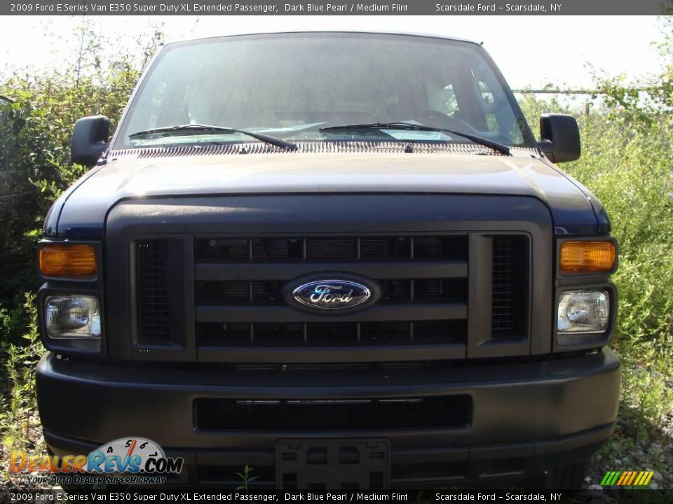 2009 Ford E Series Van E350 Super Duty XL Extended Passenger Dark Blue Pearl / Medium Flint Photo #23