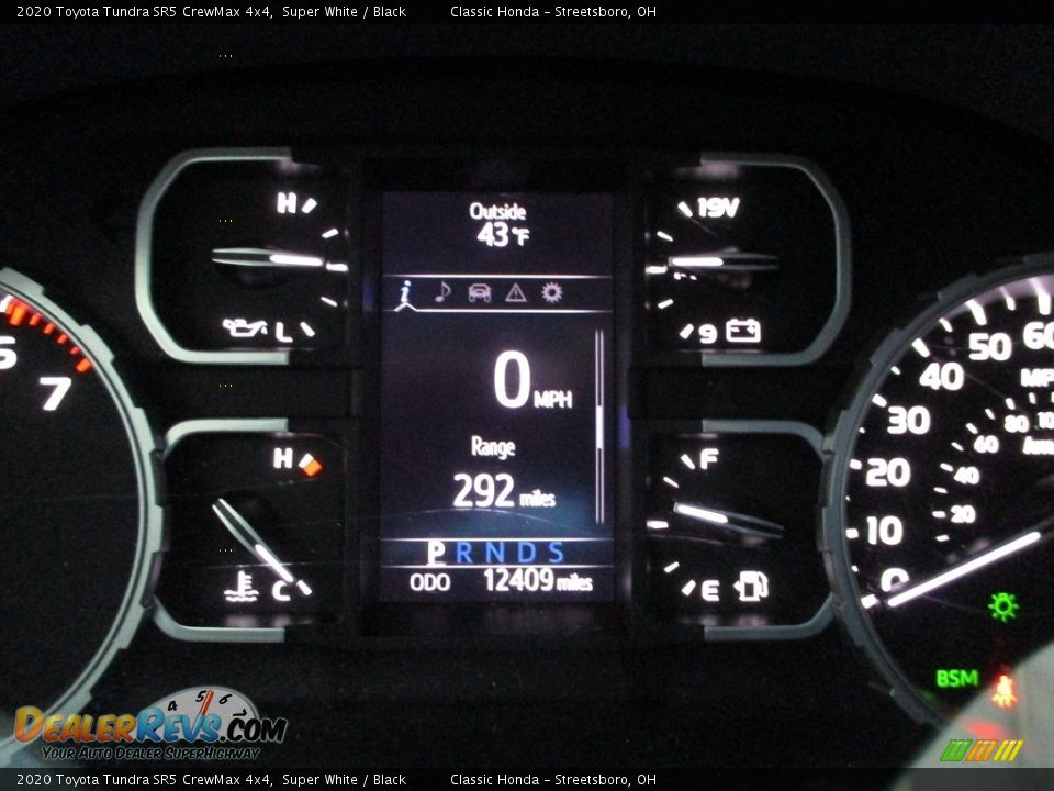 2020 Toyota Tundra SR5 CrewMax 4x4 Super White / Black Photo #34