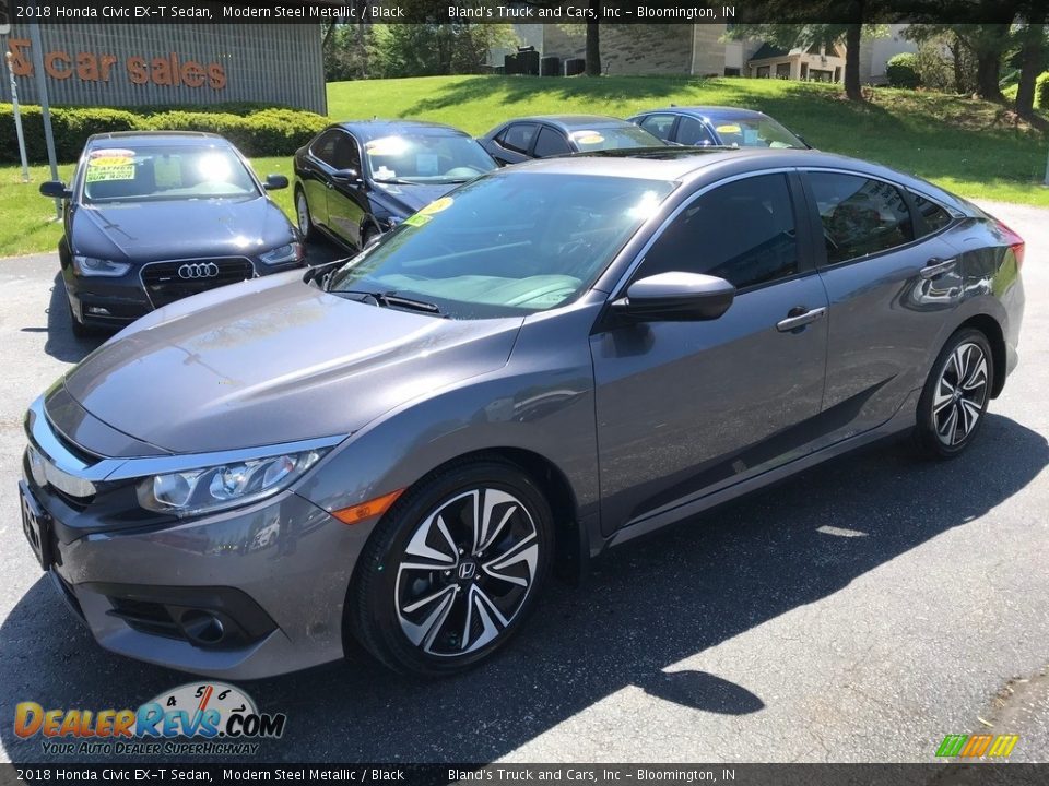 2018 Honda Civic EX-T Sedan Modern Steel Metallic / Black Photo #2