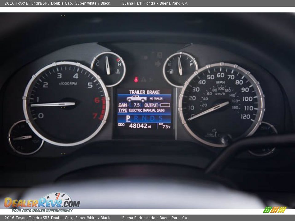 2016 Toyota Tundra SR5 Double Cab Gauges Photo #25