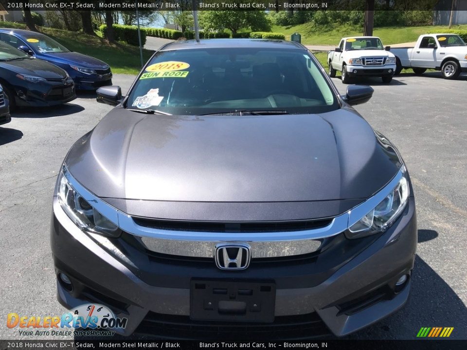 2018 Honda Civic EX-T Sedan Modern Steel Metallic / Black Photo #3