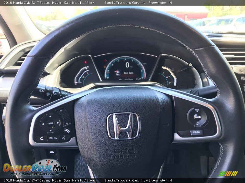 2018 Honda Civic EX-T Sedan Modern Steel Metallic / Black Photo #20