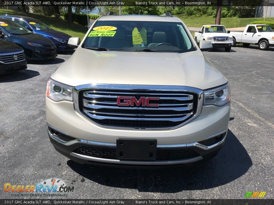 2017 GMC Acadia SLT AWD Quicksilver Metallic / Cocoa/Light Ash Gray Photo #3