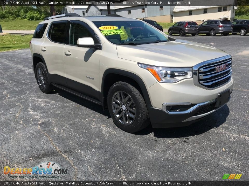 2017 GMC Acadia SLT AWD Quicksilver Metallic / Cocoa/Light Ash Gray Photo #4