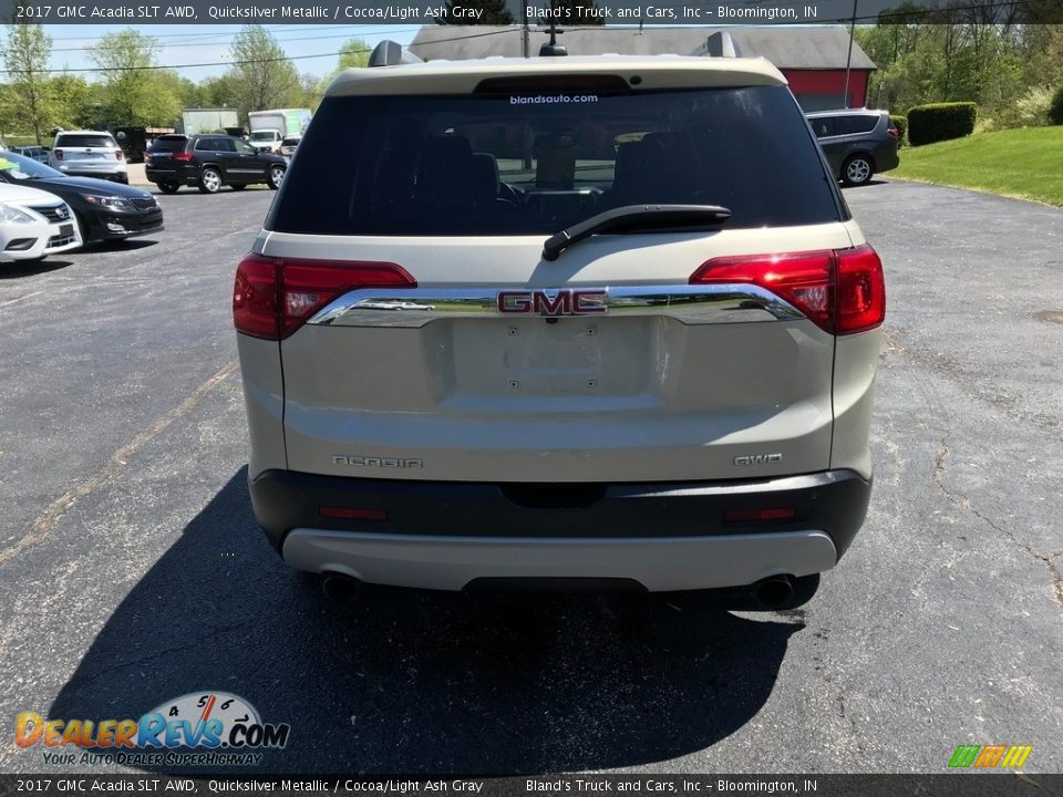 2017 GMC Acadia SLT AWD Quicksilver Metallic / Cocoa/Light Ash Gray Photo #7