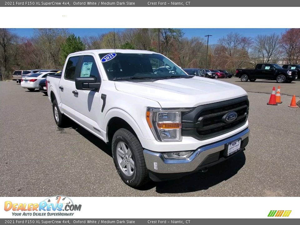 2021 Ford F150 XL SuperCrew 4x4 Oxford White / Medium Dark Slate Photo #1