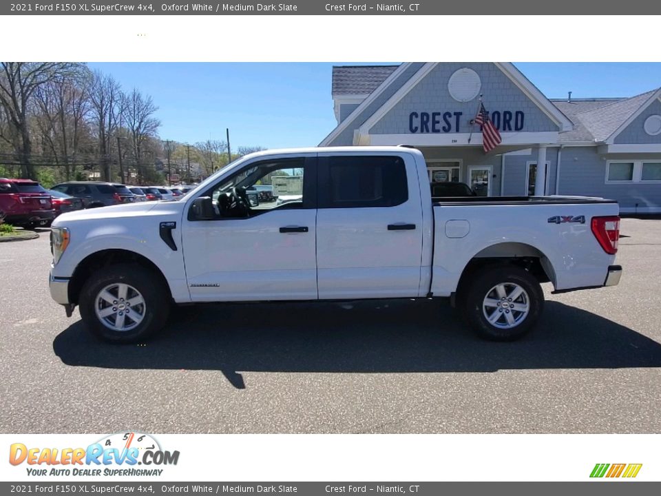 2021 Ford F150 XL SuperCrew 4x4 Oxford White / Medium Dark Slate Photo #4