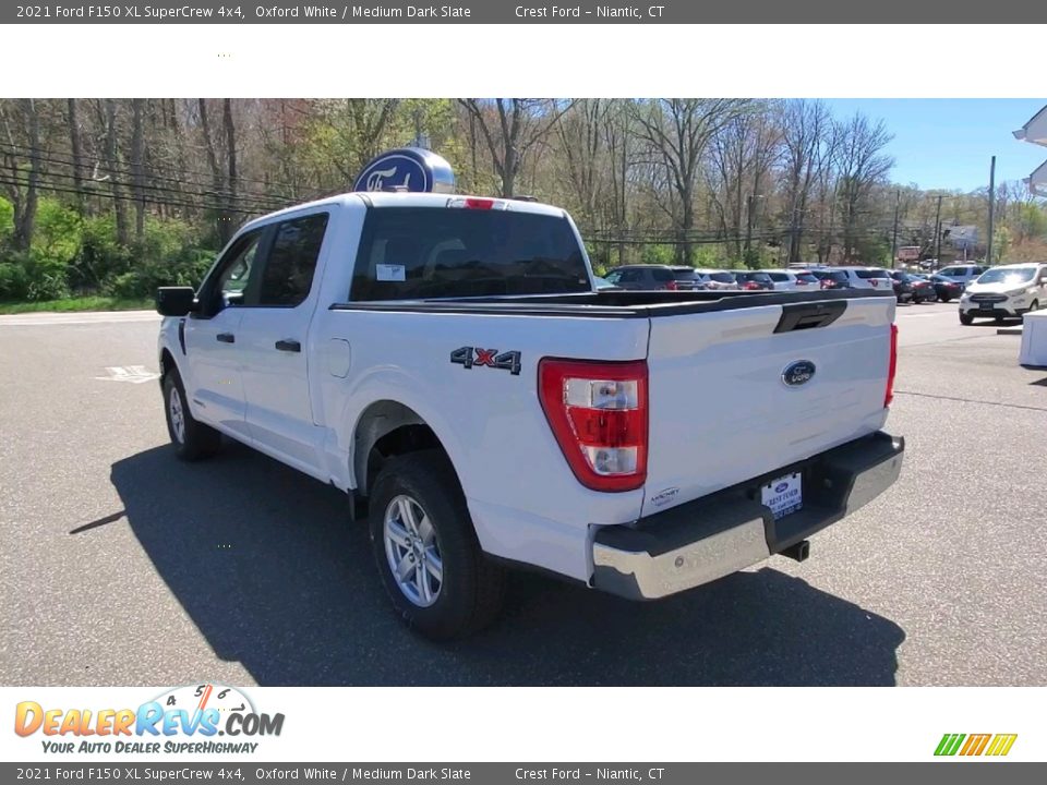 2021 Ford F150 XL SuperCrew 4x4 Oxford White / Medium Dark Slate Photo #5