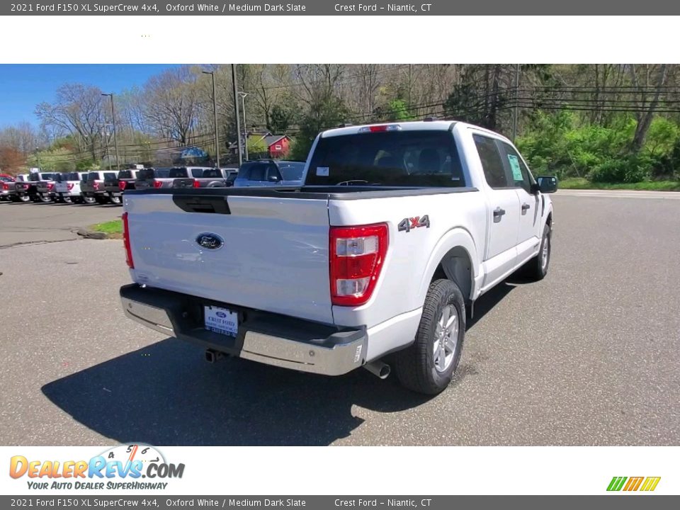 2021 Ford F150 XL SuperCrew 4x4 Oxford White / Medium Dark Slate Photo #7