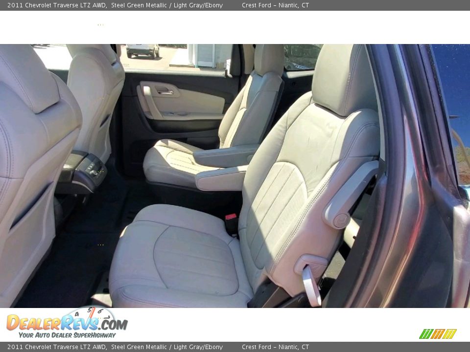 2011 Chevrolet Traverse LTZ AWD Steel Green Metallic / Light Gray/Ebony Photo #18