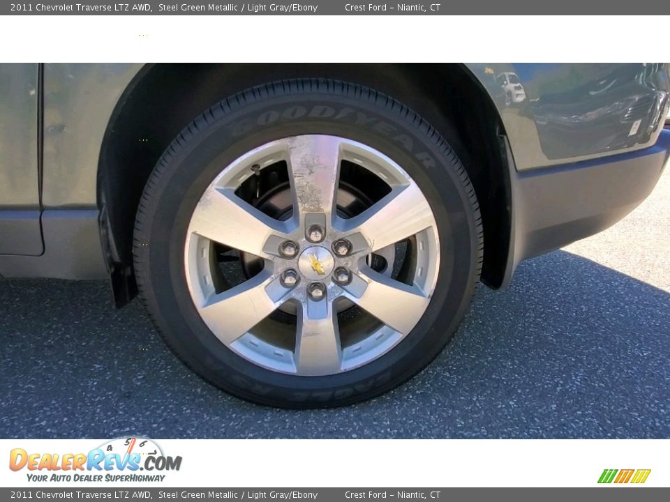 2011 Chevrolet Traverse LTZ AWD Steel Green Metallic / Light Gray/Ebony Photo #20