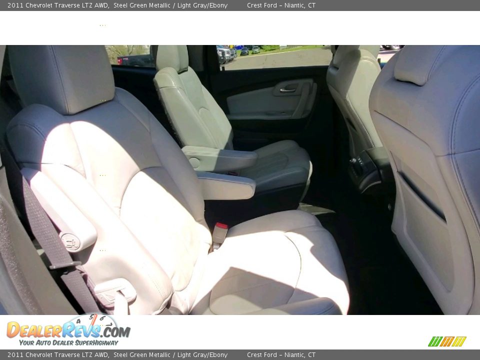 2011 Chevrolet Traverse LTZ AWD Steel Green Metallic / Light Gray/Ebony Photo #23