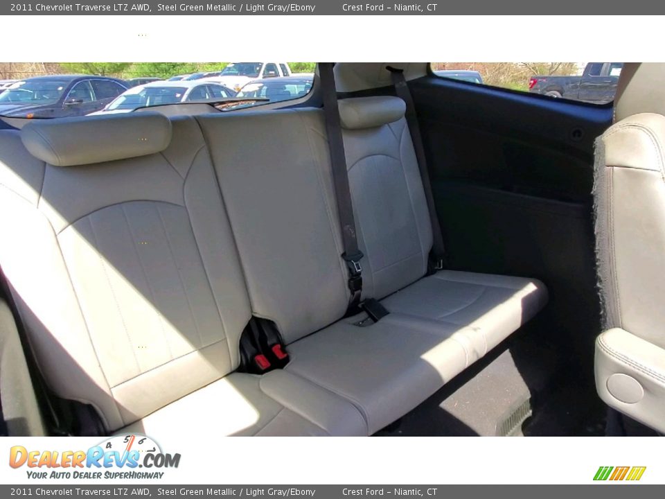 2011 Chevrolet Traverse LTZ AWD Steel Green Metallic / Light Gray/Ebony Photo #24