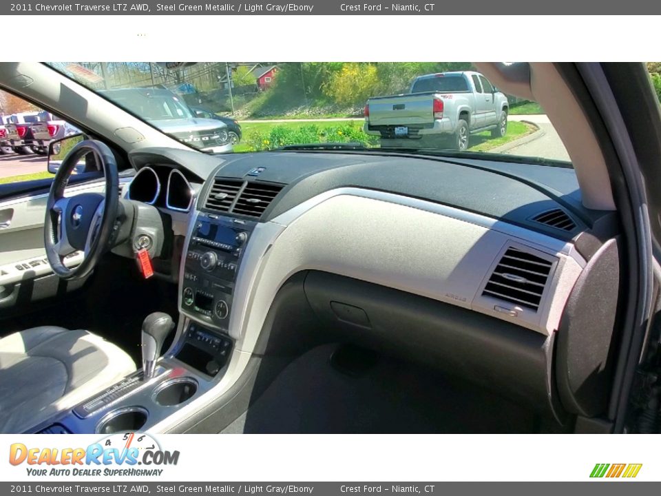2011 Chevrolet Traverse LTZ AWD Steel Green Metallic / Light Gray/Ebony Photo #26
