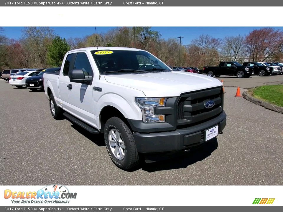 2017 Ford F150 XL SuperCab 4x4 Oxford White / Earth Gray Photo #1