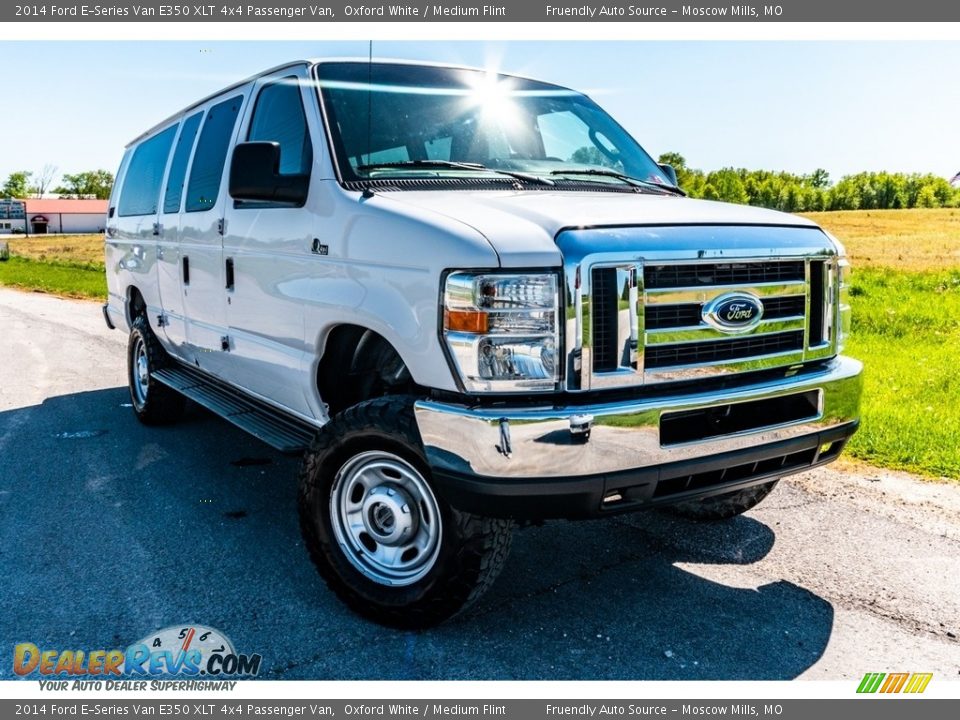 2014 Ford E-Series Van E350 XLT 4x4 Passenger Van Oxford White / Medium Flint Photo #1