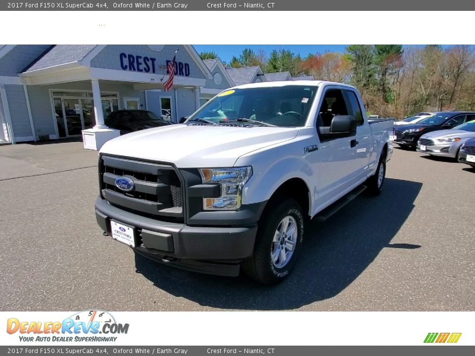 2017 Ford F150 XL SuperCab 4x4 Oxford White / Earth Gray Photo #3