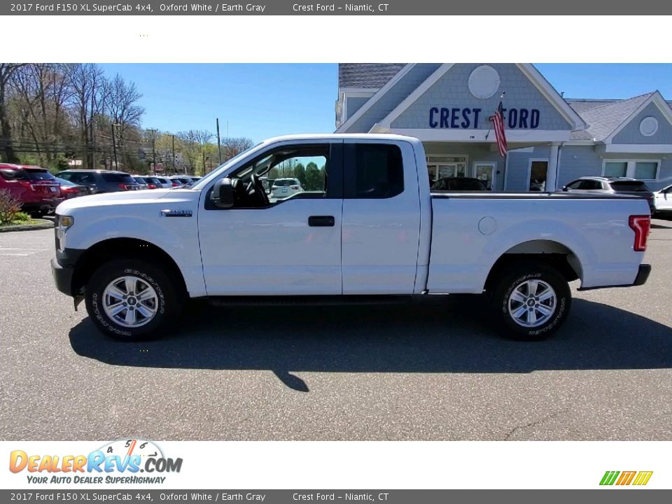 2017 Ford F150 XL SuperCab 4x4 Oxford White / Earth Gray Photo #4