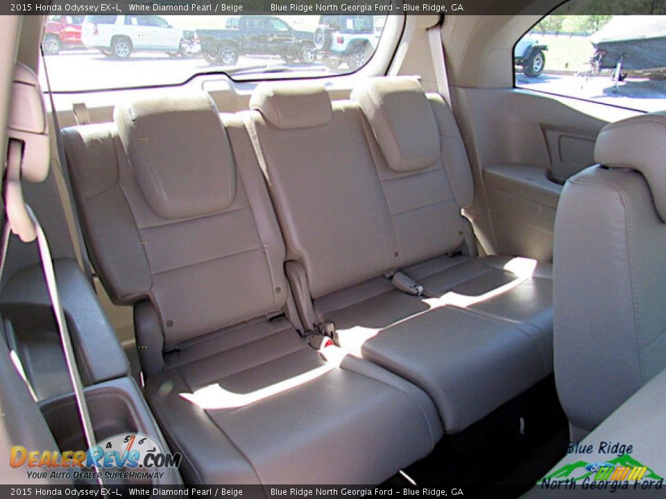 2015 Honda Odyssey EX-L White Diamond Pearl / Beige Photo #13