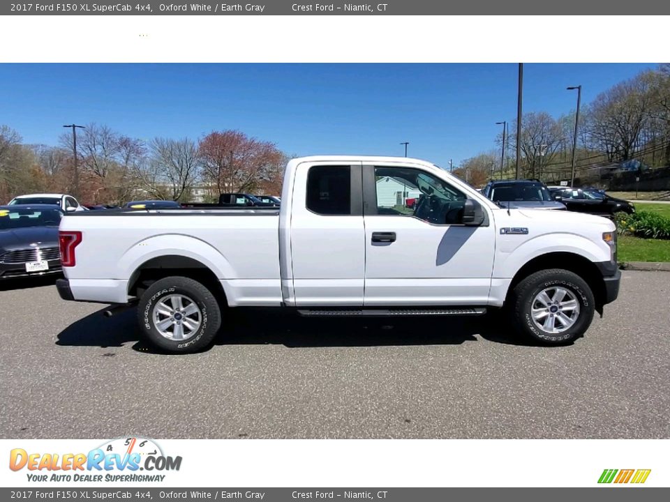 2017 Ford F150 XL SuperCab 4x4 Oxford White / Earth Gray Photo #8