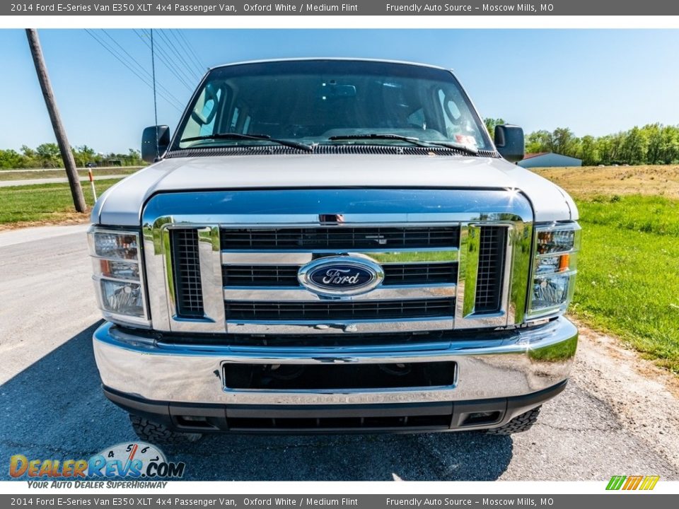 2014 Ford E-Series Van E350 XLT 4x4 Passenger Van Oxford White / Medium Flint Photo #9