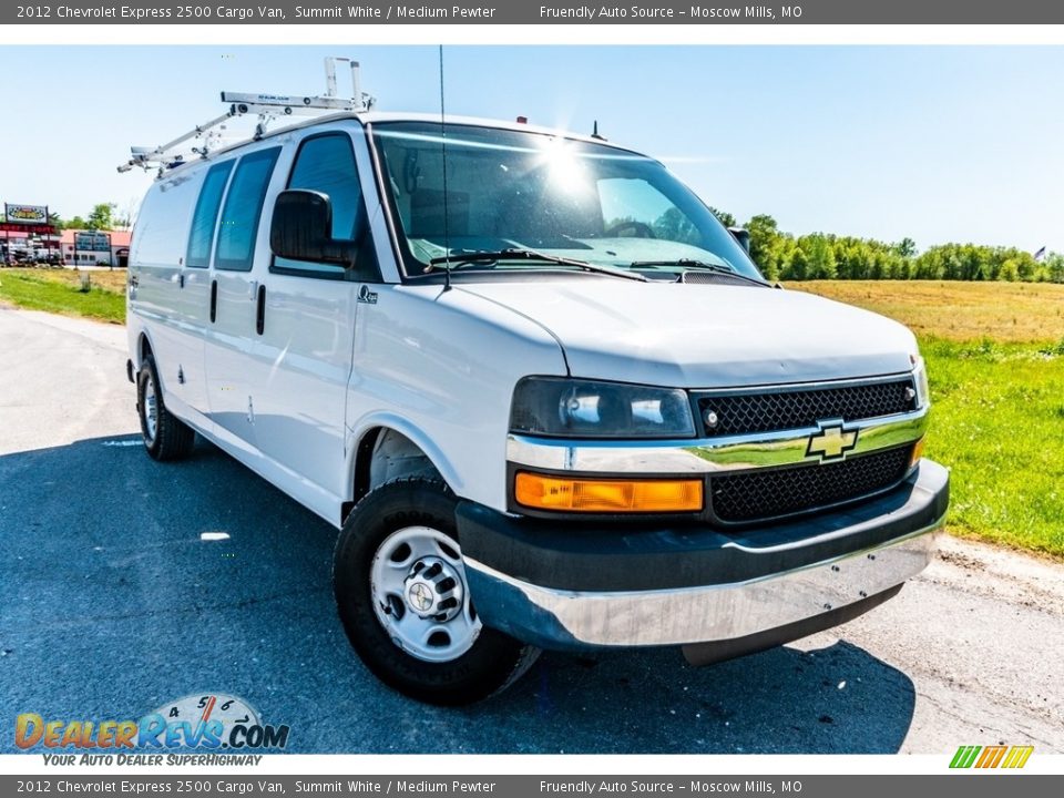 2012 Chevrolet Express 2500 Cargo Van Summit White / Medium Pewter Photo #1