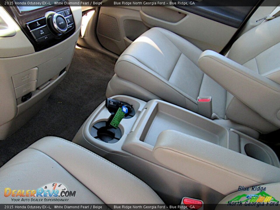 2015 Honda Odyssey EX-L White Diamond Pearl / Beige Photo #22