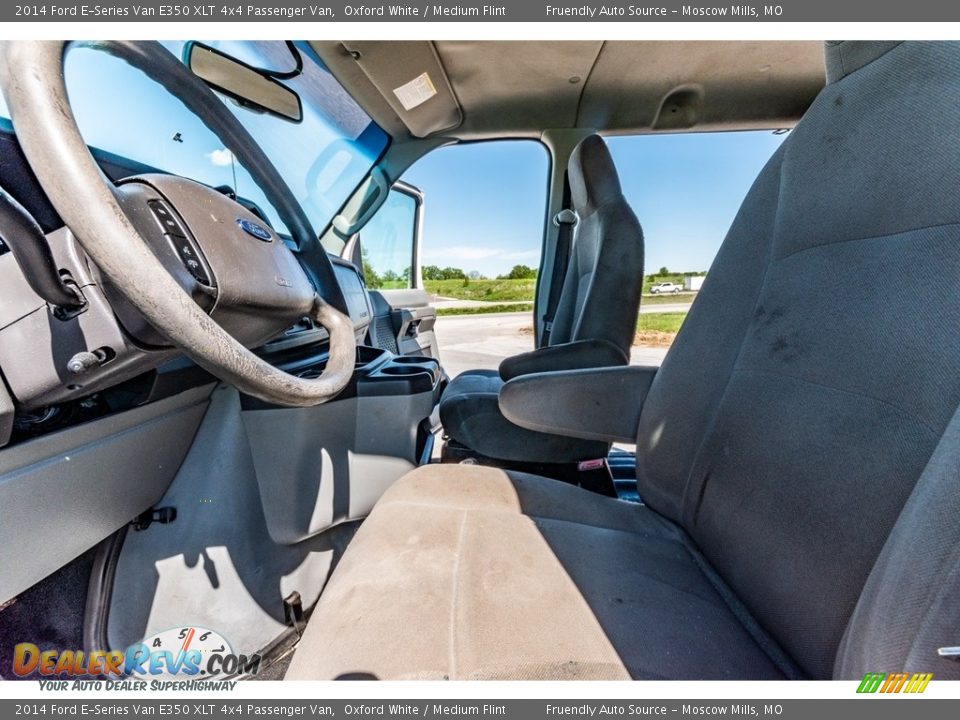 2014 Ford E-Series Van E350 XLT 4x4 Passenger Van Oxford White / Medium Flint Photo #19