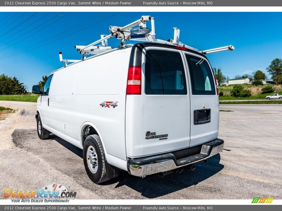 2012 Chevrolet Express 2500 Cargo Van Summit White / Medium Pewter Photo #6