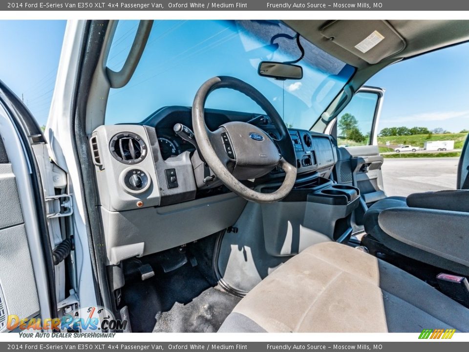2014 Ford E-Series Van E350 XLT 4x4 Passenger Van Oxford White / Medium Flint Photo #20