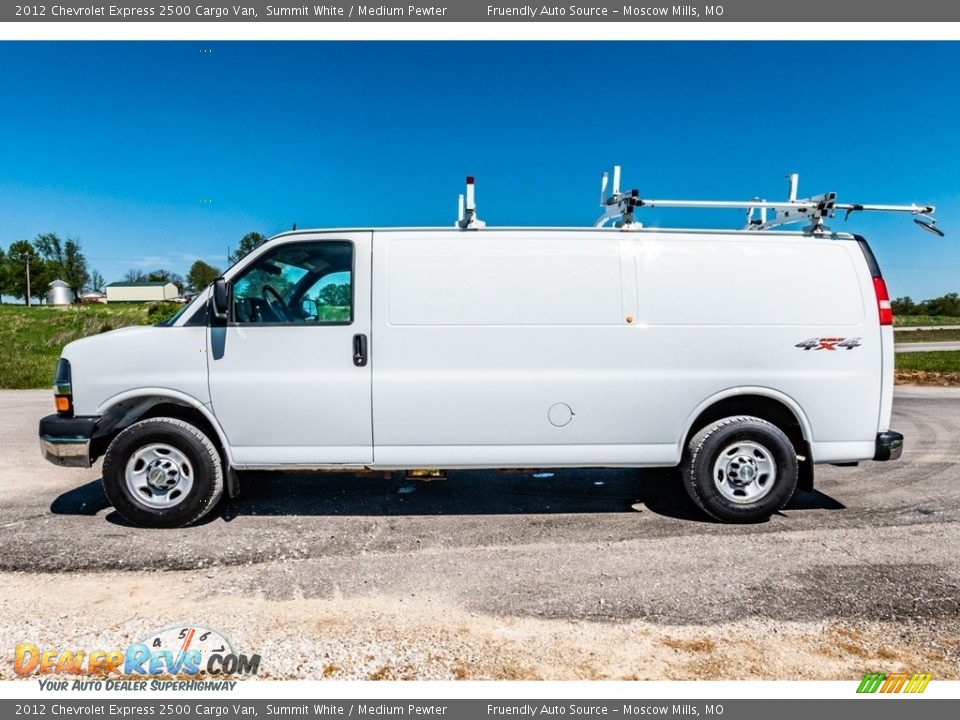 2012 Chevrolet Express 2500 Cargo Van Summit White / Medium Pewter Photo #7