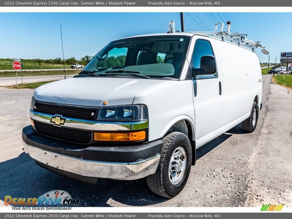 2012 Chevrolet Express 2500 Cargo Van Summit White / Medium Pewter Photo #8