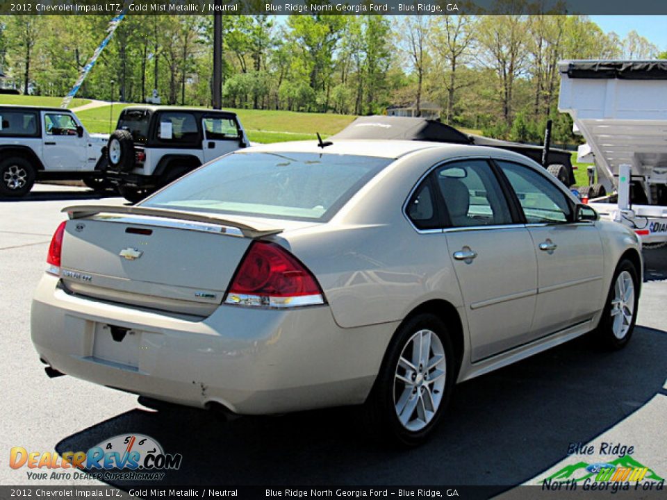 2012 Chevrolet Impala LTZ Gold Mist Metallic / Neutral Photo #5