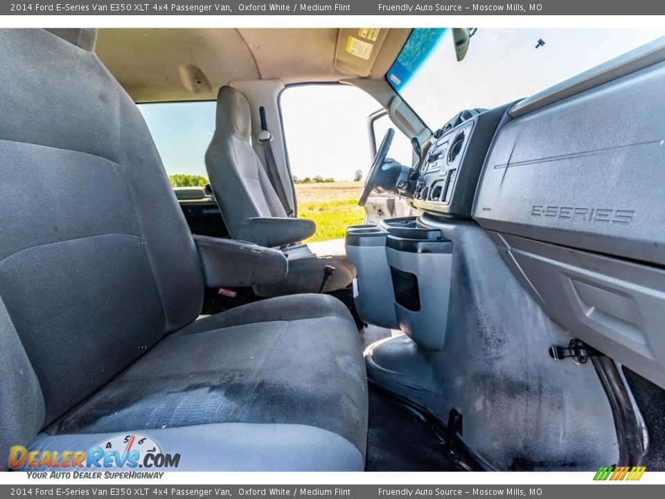 2014 Ford E-Series Van E350 XLT 4x4 Passenger Van Oxford White / Medium Flint Photo #28