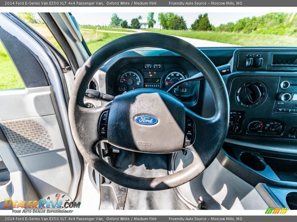2014 Ford E-Series Van E350 XLT 4x4 Passenger Van Oxford White / Medium Flint Photo #32