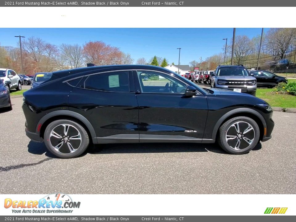 Shadow Black 2021 Ford Mustang Mach-E Select eAWD Photo #8