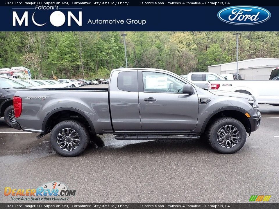 2021 Ford Ranger XLT SuperCab 4x4 Carbonized Gray Metallic / Ebony Photo #1