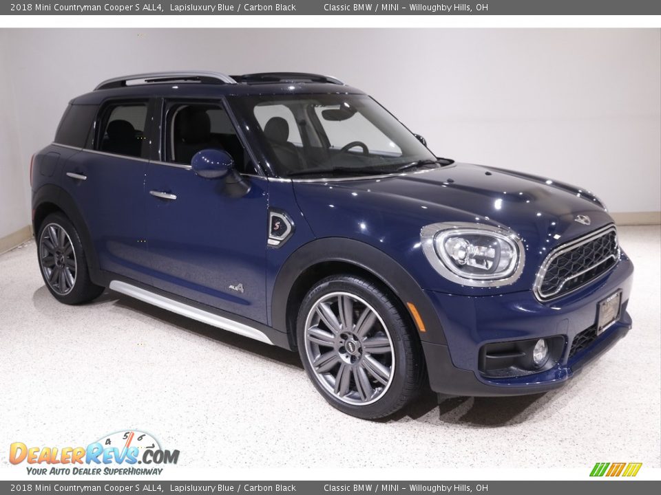 2018 Mini Countryman Cooper S ALL4 Lapisluxury Blue / Carbon Black Photo #1
